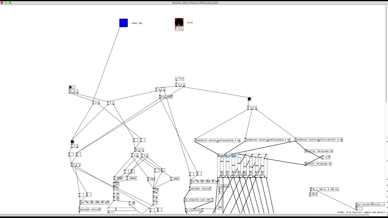 Pure Data patch for the procedural Impulse Gun sound